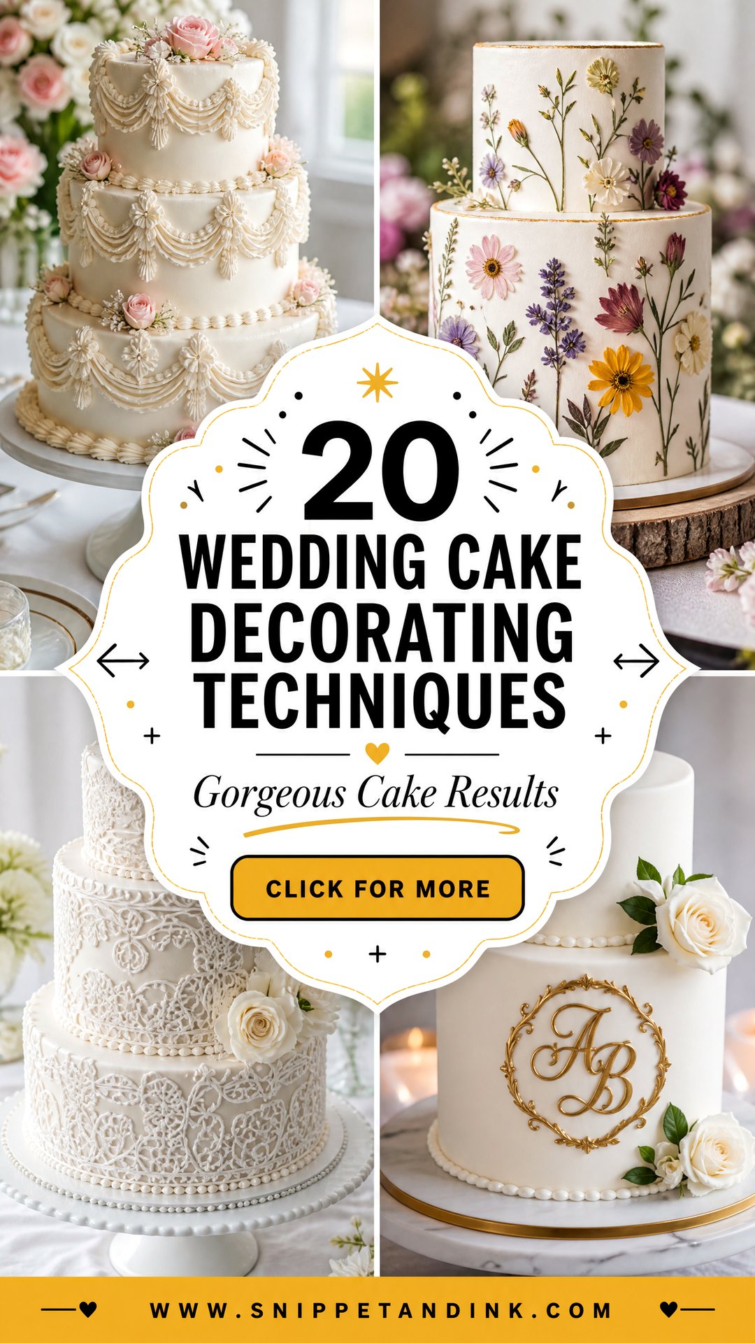 20 Wedding Cake Decorating Techniques for Gorgeous Results - 20 Wedding Cake Decorating Techniques for Gorgeous Results