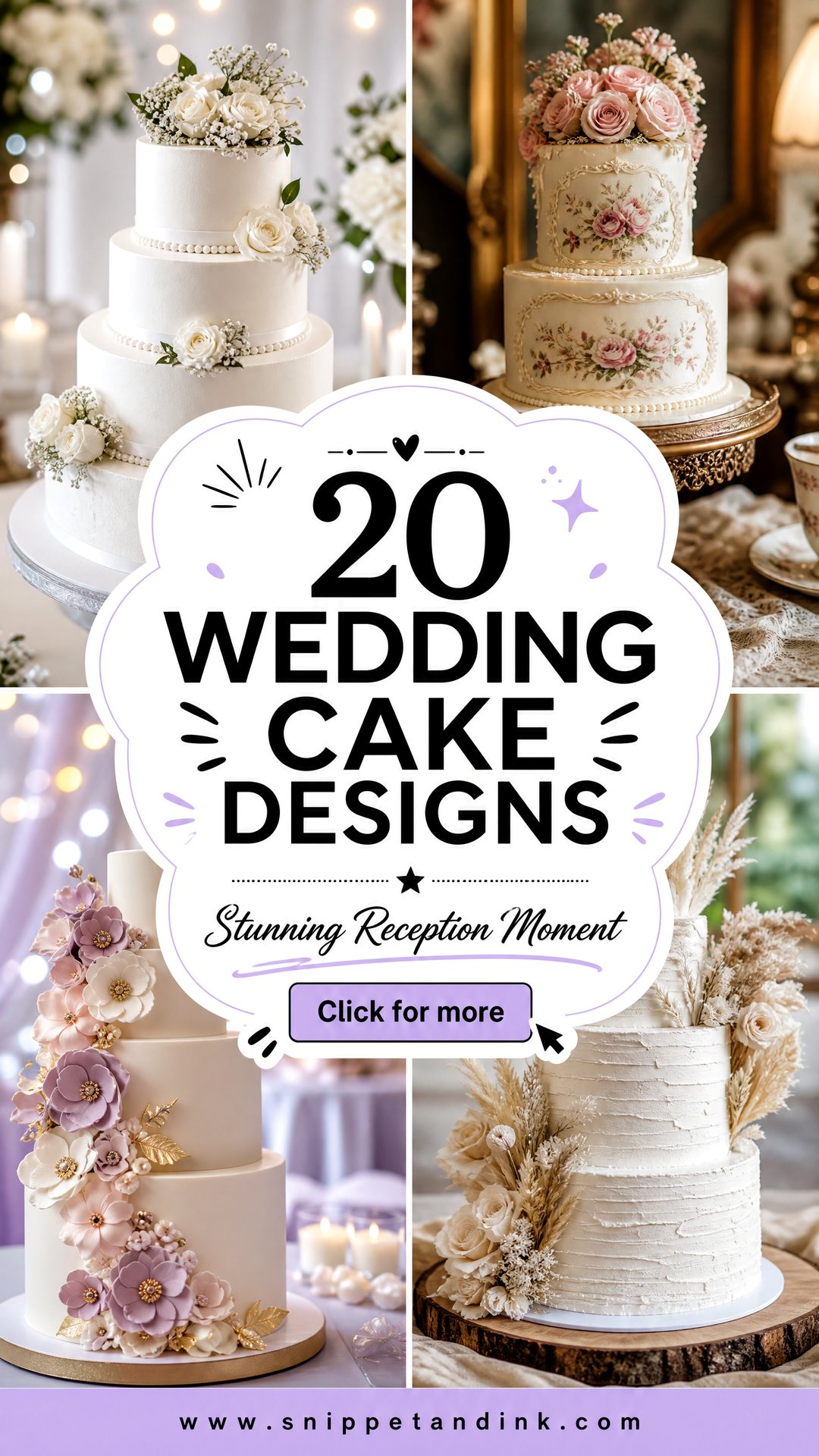 20 Wedding Cake Designs for a Stunning Reception Moment - 20 Wedding Cake Designs for a Stunning Reception Moment