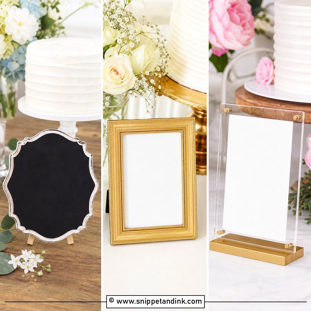 20 Wedding Cake Flavour Sign Ideas Guests Will Notice