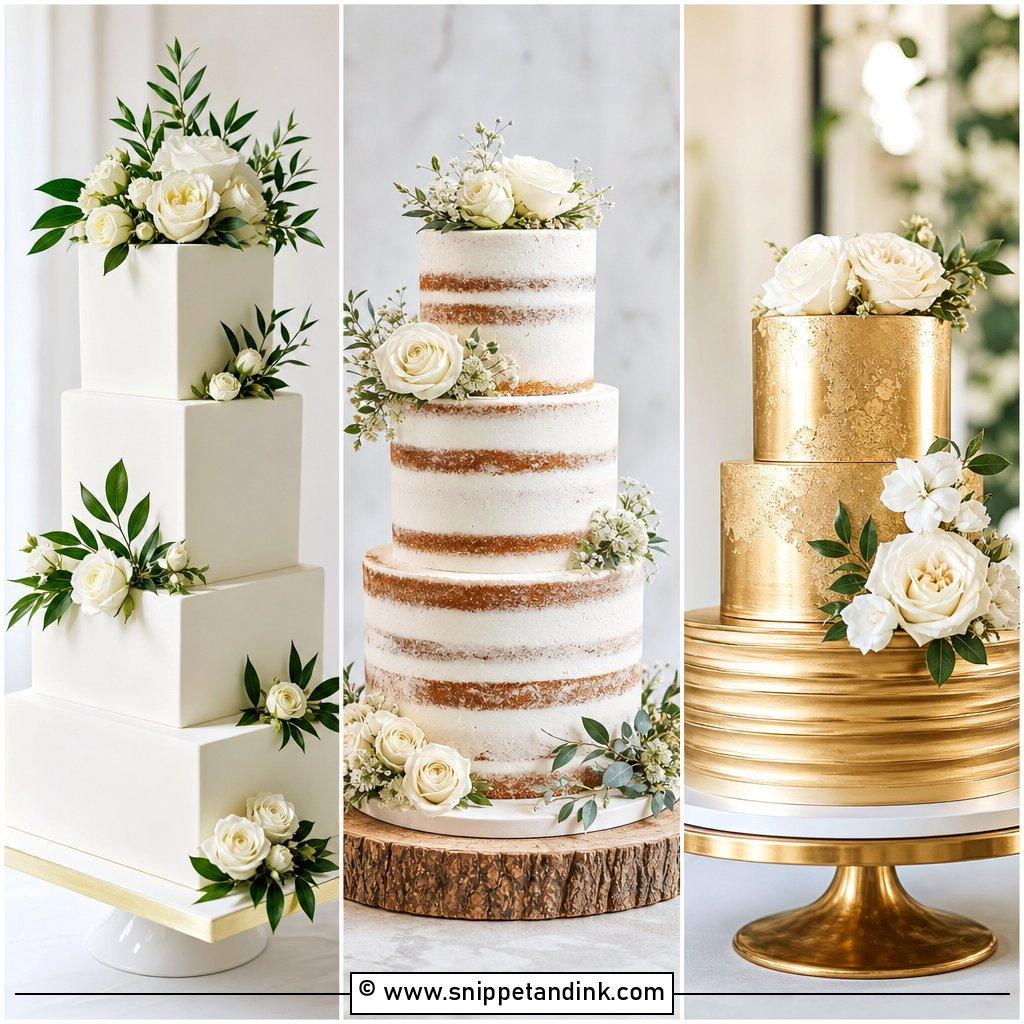 20 Wedding Cake Inspiration Ideas for Elegant Modern Brides