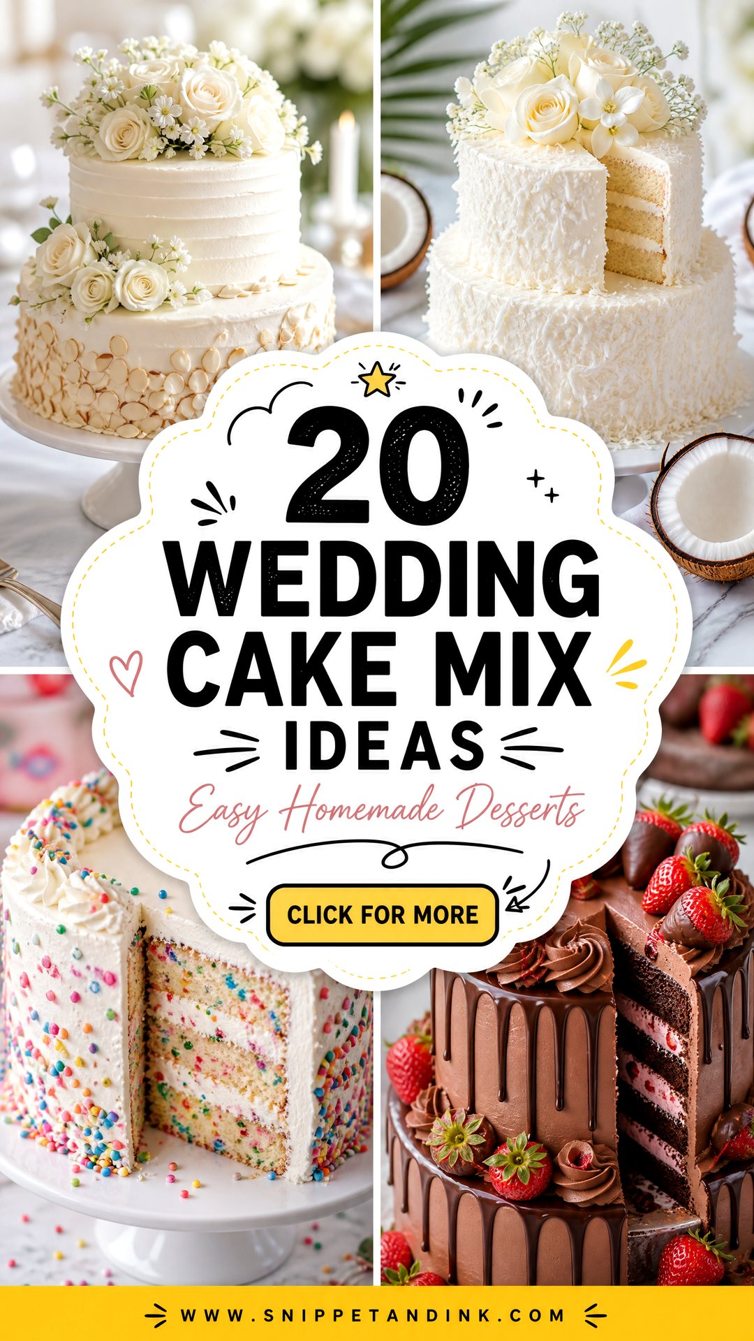 20 Wedding Cake Mix Ideas for Easy Homemade Desserts Couples Love - 20 Wedding Cake Mix Ideas for Easy Homemade Desserts Couples Love