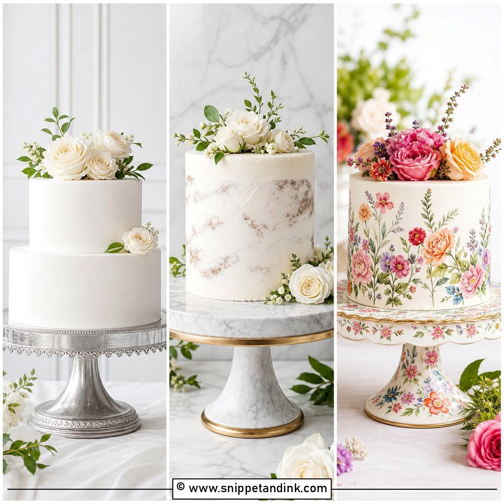 20 Wedding Cake Plate Ideas for Elegant Reception Styling