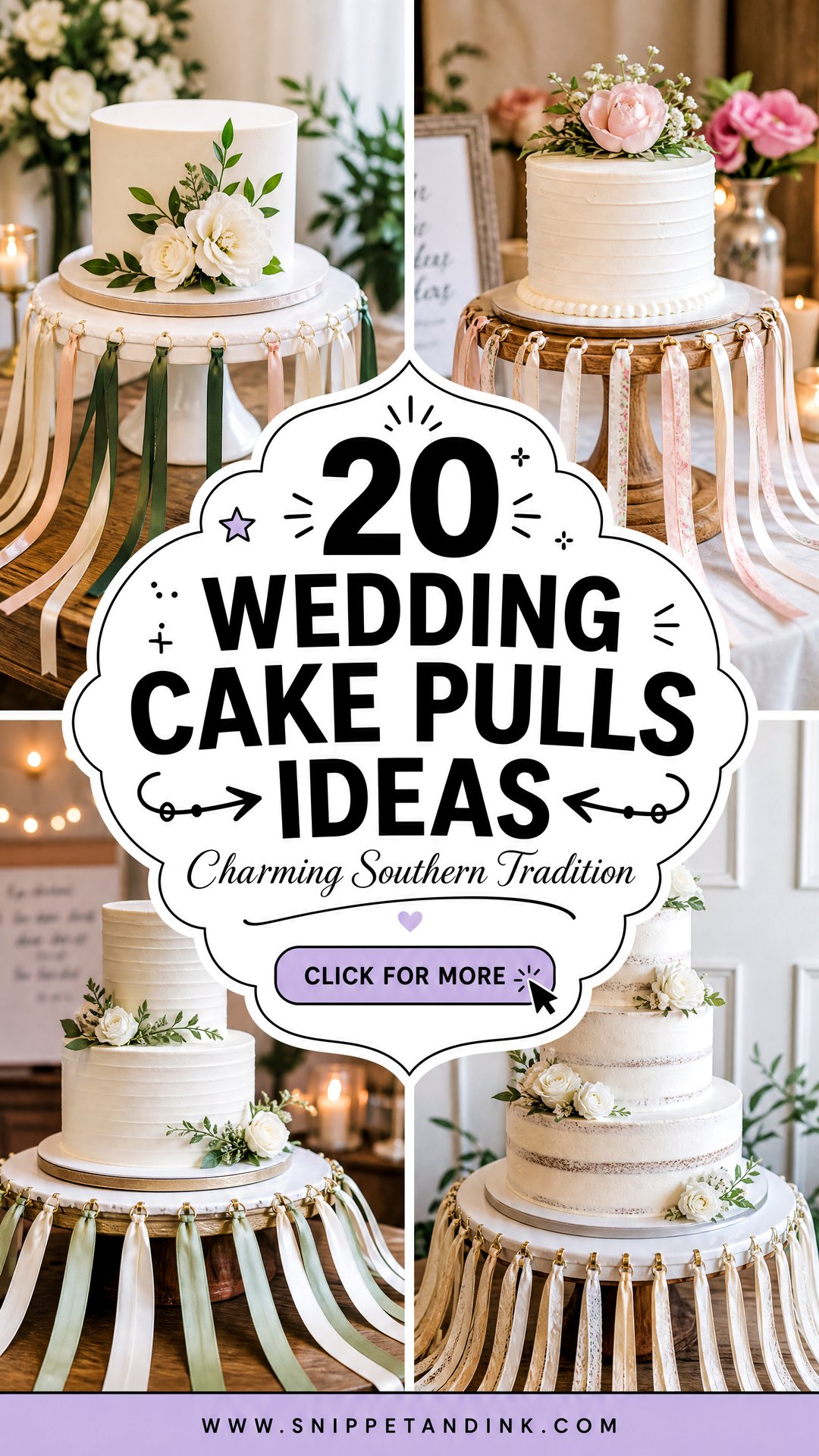 20 Wedding Cake Pulls Ideas for Charming Southern Traditions - 20 Wedding Cake Pulls Ideas for Charming Southern Traditions