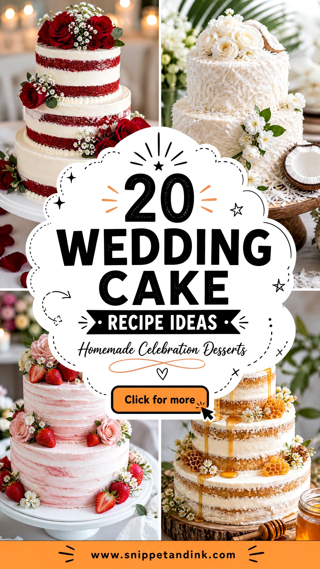 20 Wedding Cake Recipe Ideas for Homemade Celebration Desserts - 20 Wedding Cake Recipe Ideas for Homemade Celebration Desserts