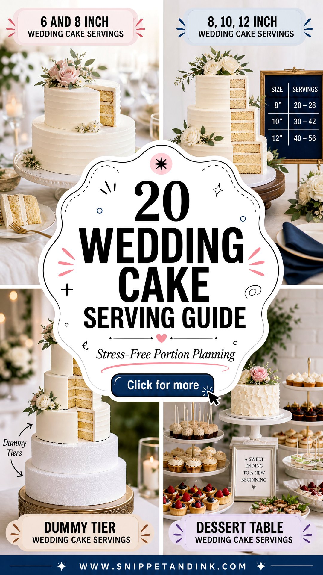 20 Wedding Cake Serving Guide for Stress-Free Portion Planning - 20 Wedding Cake Serving Guide for Stress-Free Portion Planning