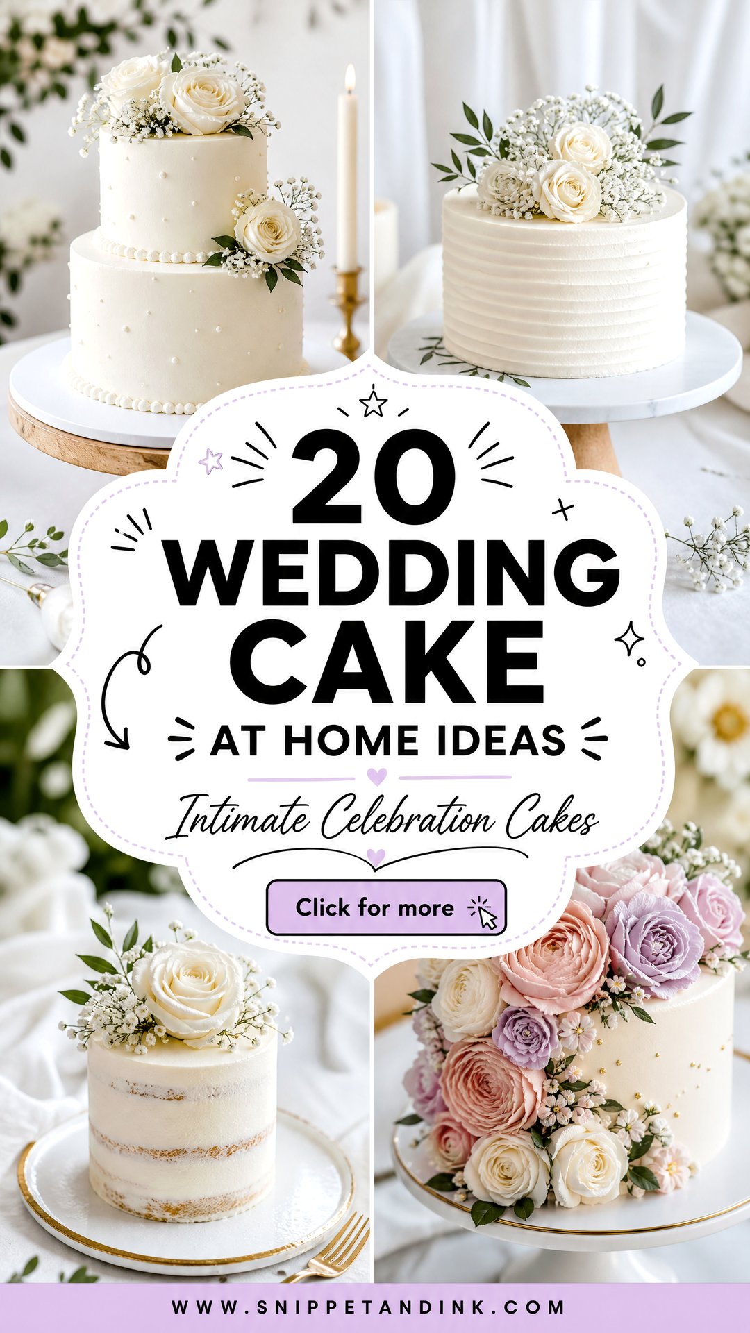 20 Wedding Cake at Home Ideas for Intimate Celebrations - 20 Wedding Cake at Home Ideas for Intimate Celebrations