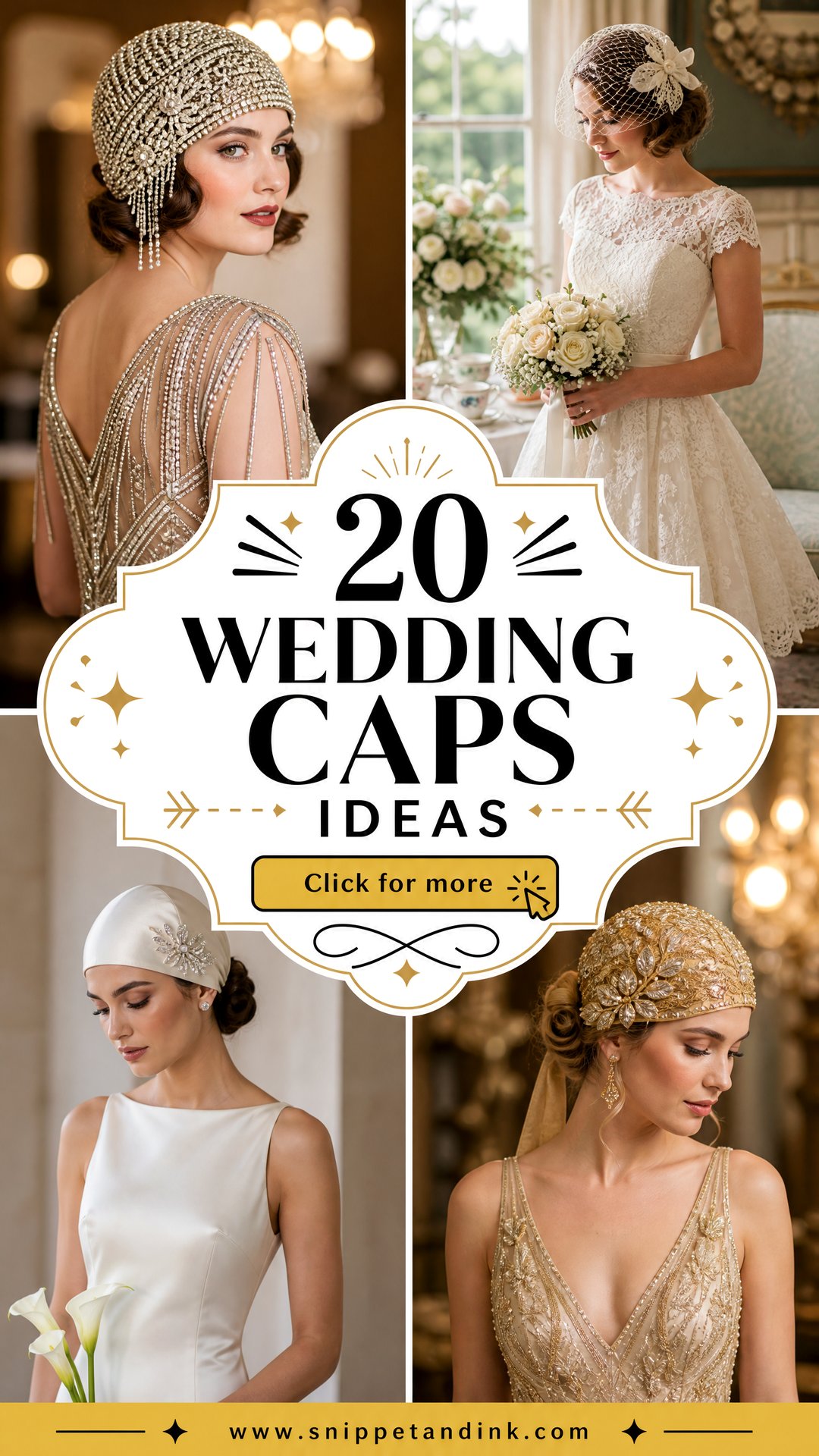 20 Wedding Caps Ideas Stylish Headwear for Every Celebration - 20 Wedding Caps Ideas: Stylish Headwear for Every Celebration