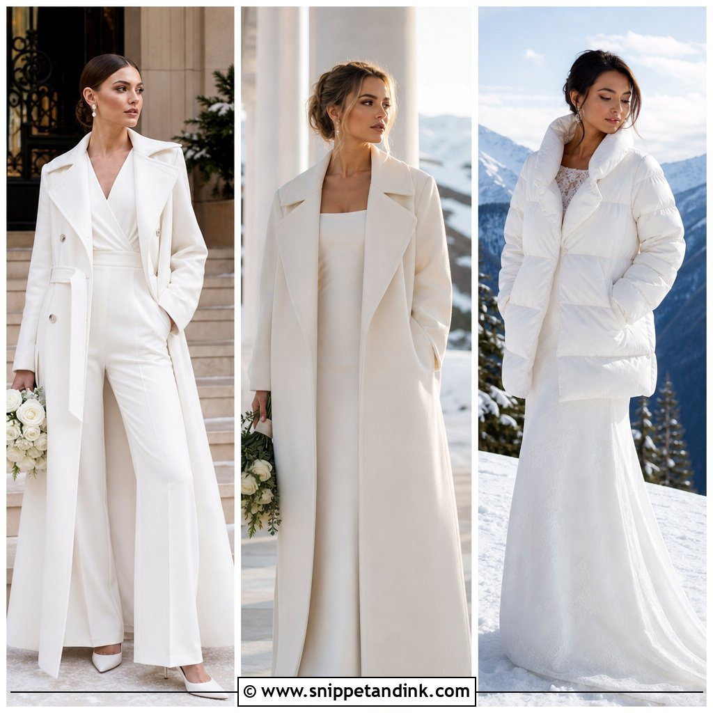 20 Wedding Coats for Brides Ideas for Chic Cold-Weather Style