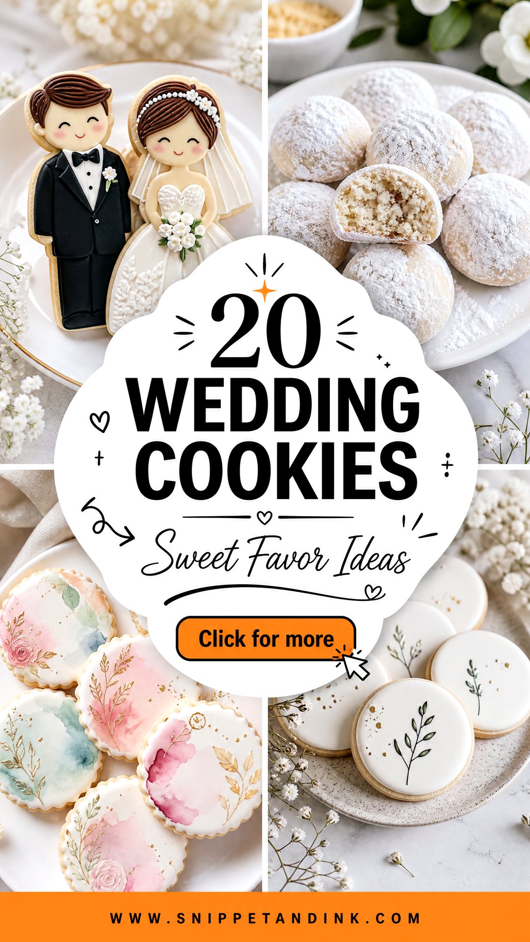 20 Wedding Cookies Sweet Favors and Dessert Table Ideas - 20 Wedding Cookies: Sweet Favors and Dessert Table Ideas