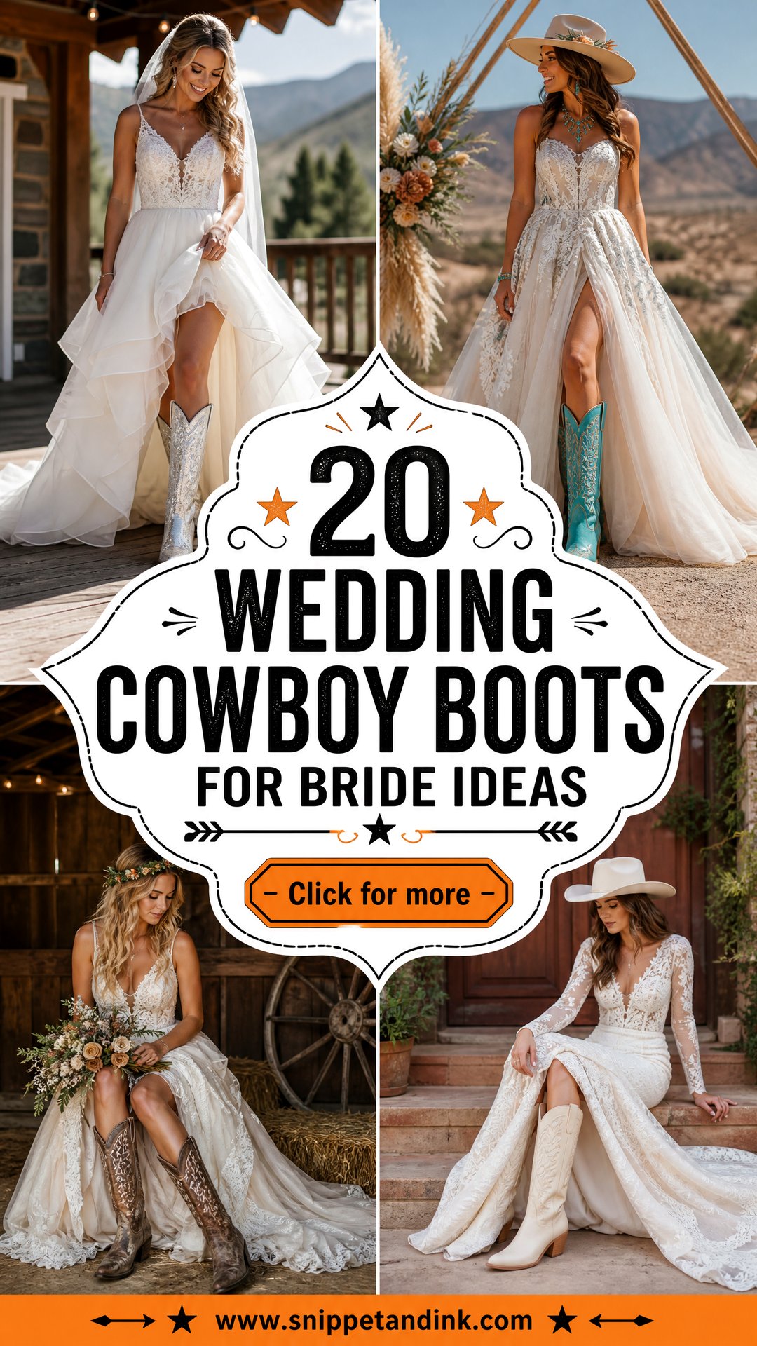 20 Wedding Cowboy Boots for Bride Ideas Chic Western Looks - 20 Wedding Cowboy Boots for Bride Ideas: Chic Western Looks