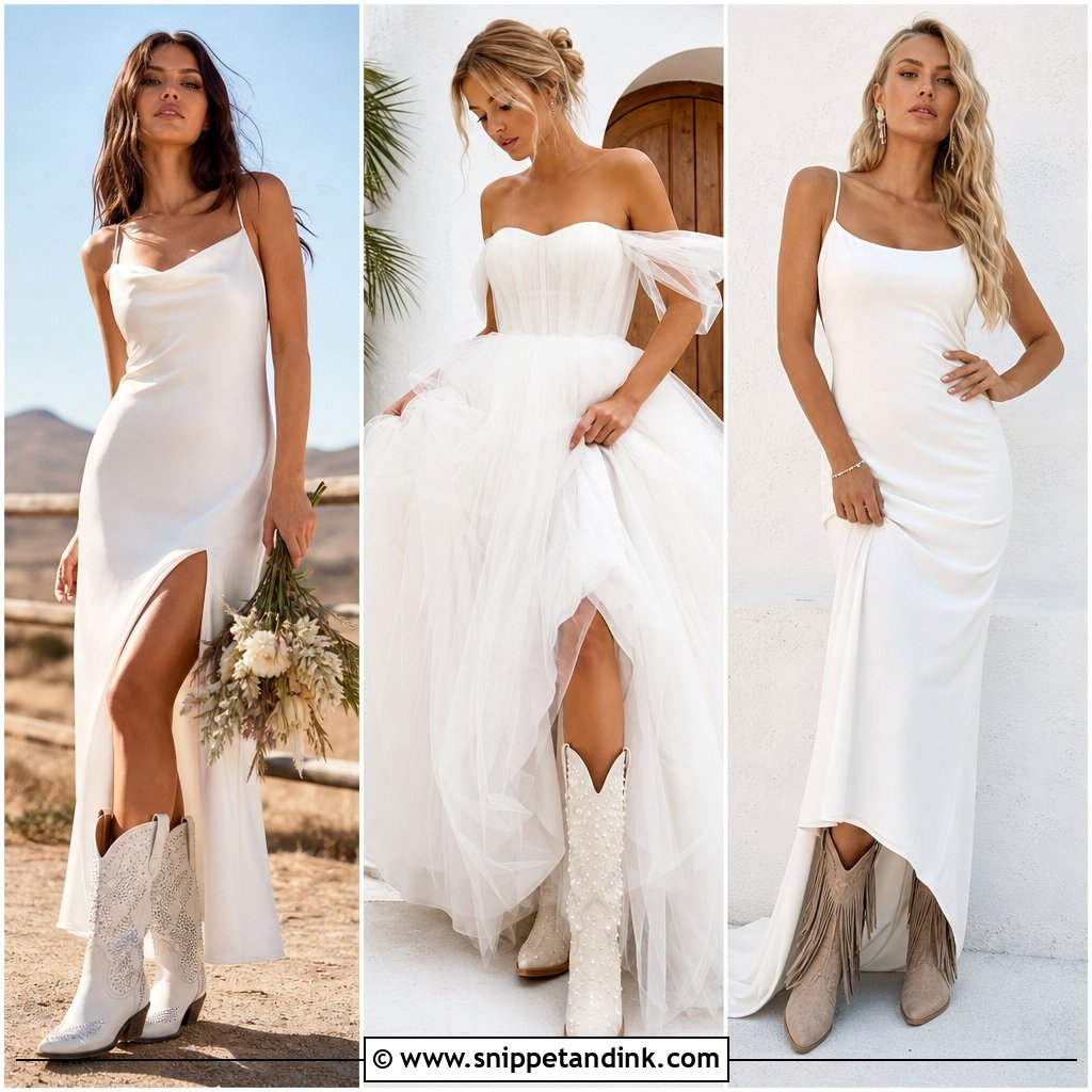 20 Wedding Cowgirl Boots for Bride Ideas: Chic Western Looks