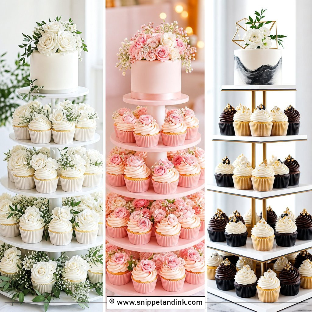 20 Wedding Cupcake Tower Ideas Sweet Displays Guests Love