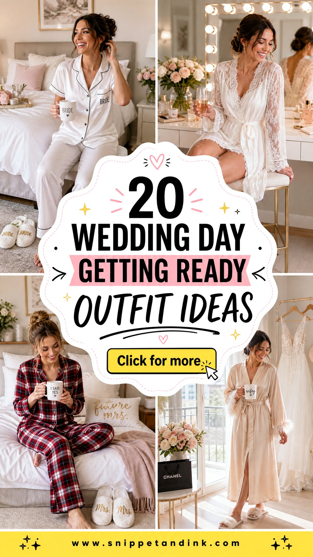 20 Wedding Day Getting Ready Outfit Ideas Youll Love - 20 Wedding Day Getting Ready Outfit Ideas You’ll Love