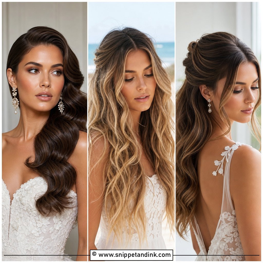 20 Wedding Day Hair Down Ideas Romantic Bridal Looks