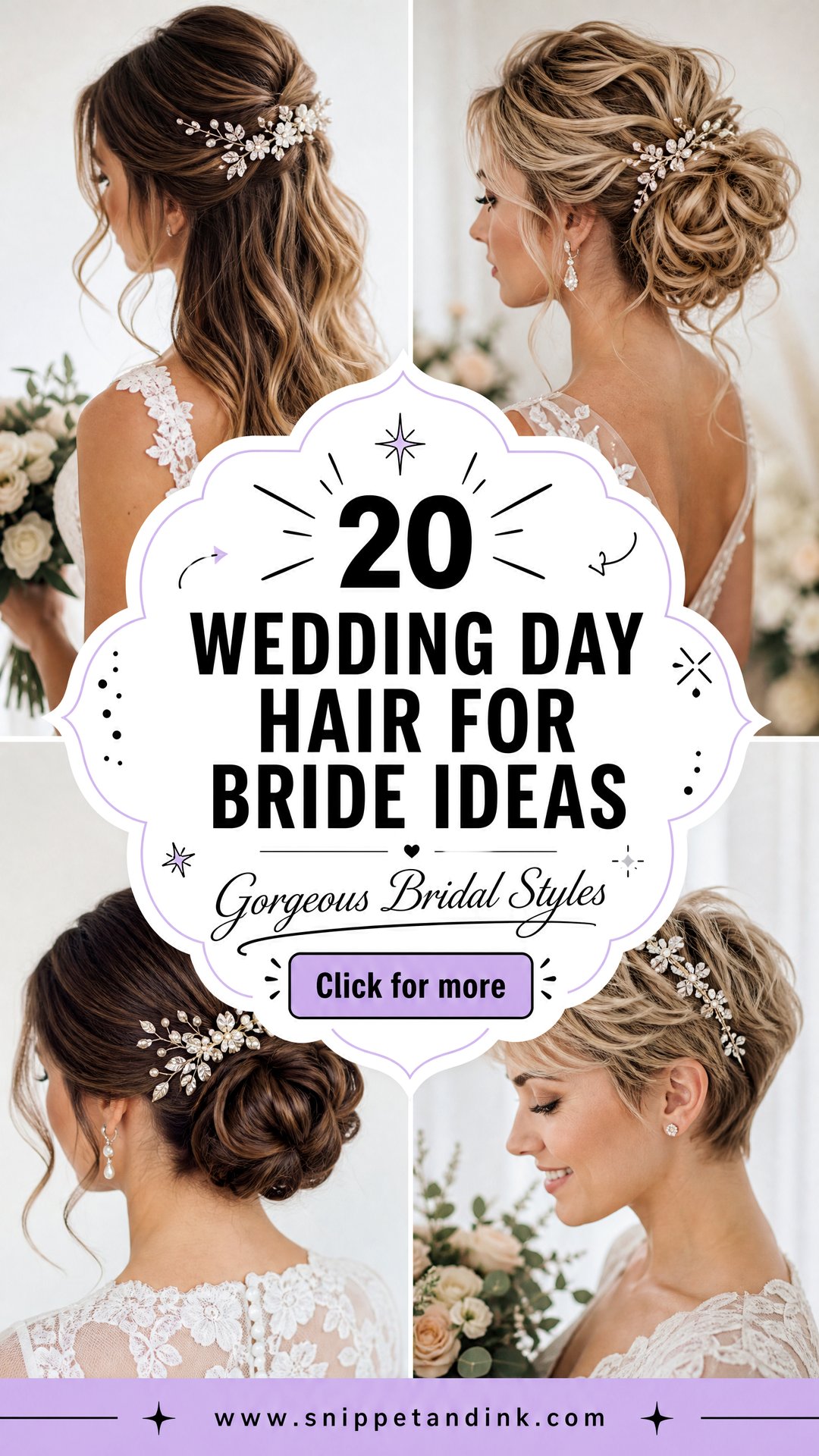 20 Wedding Day Hair for Bride Ideas Gorgeous Styles to Try - 20 Wedding Day Hair for Bride Ideas: Gorgeous Styles to Try