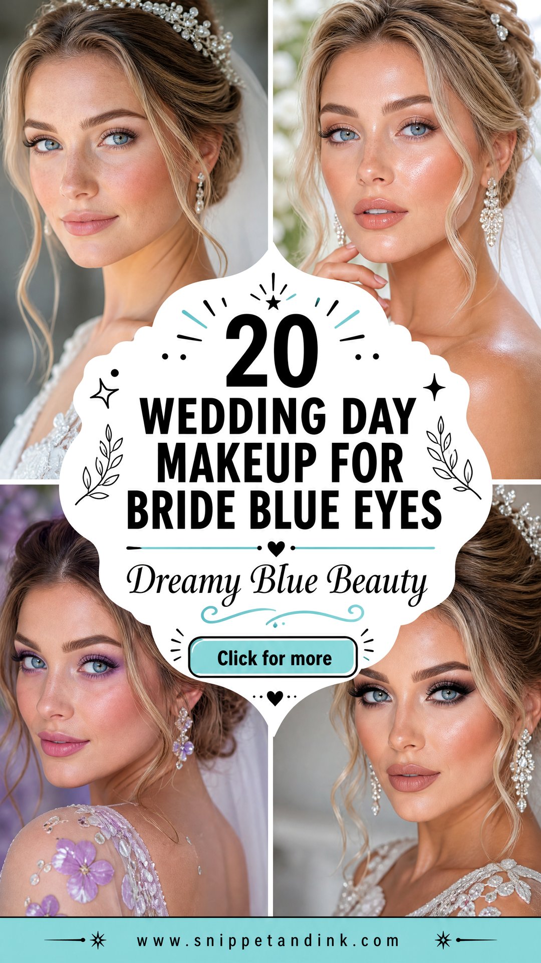 20 Wedding Day Makeup for Bride Blue Eyes Dreamy Looks to Love - 20 Wedding Day Makeup for Bride Blue Eyes: Dreamy Looks to Love
