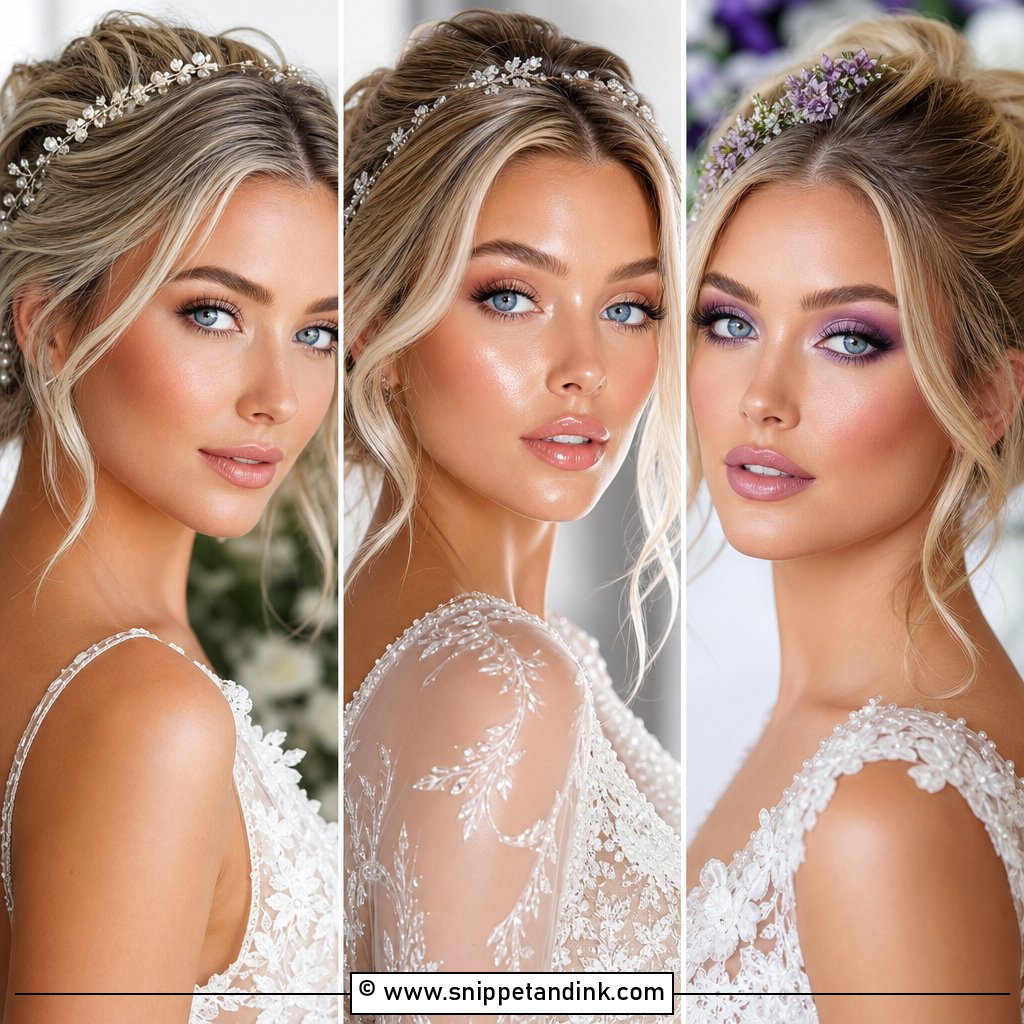 20 Wedding Day Makeup for Bride Blue Eyes Dreamy Looks to Love