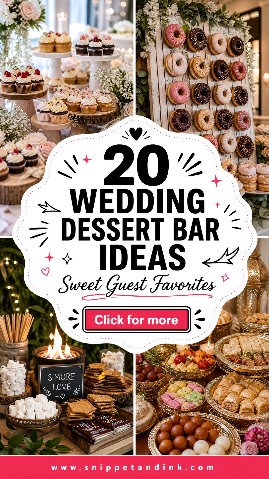 20 Wedding Dessert Bar Ideas Stylish Sweets Guests Love - 20 Wedding Dessert Bar Ideas: Stylish Sweets Guests Love