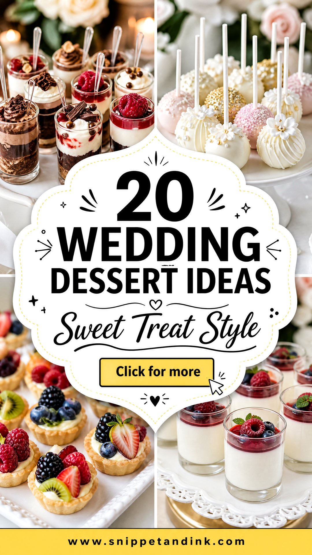 20 Wedding Dessert Ideas Sweet Treats for Every Style Now - 20 Wedding Dessert Ideas: Sweet Treats for Every Style Now