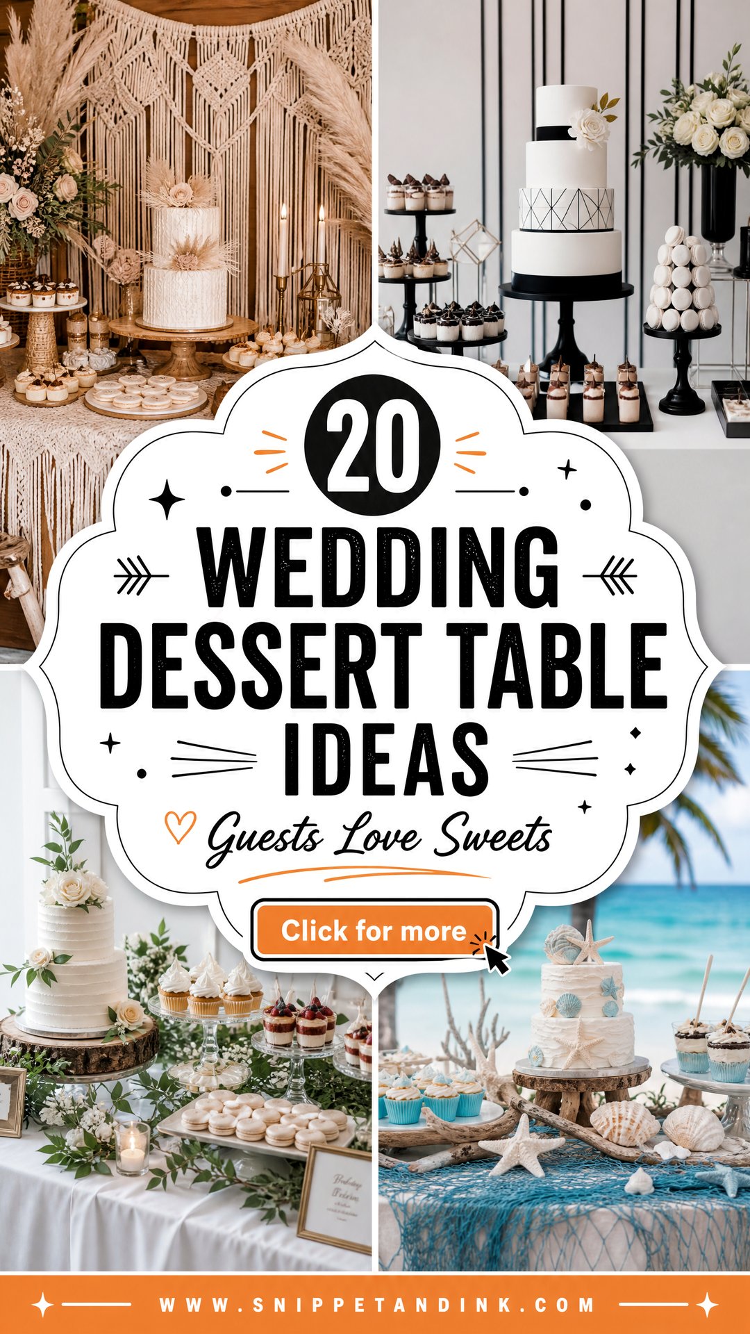 20 Wedding Dessert Table Ideas Sweet Displays Guests Love - 20 Wedding Dessert Table Ideas: Sweet Displays Guests Love