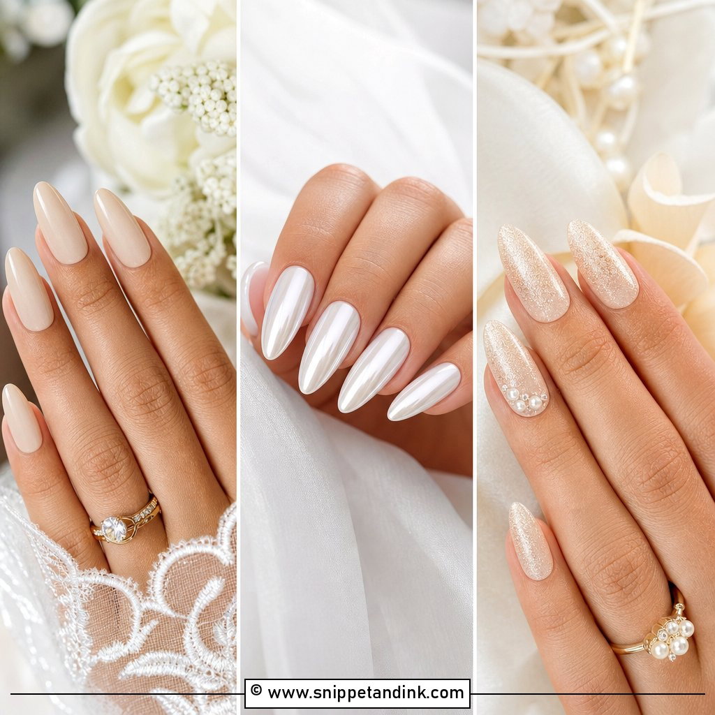 20 Wedding Dip Nails Elegant Bridal Looks Brides Love Most
