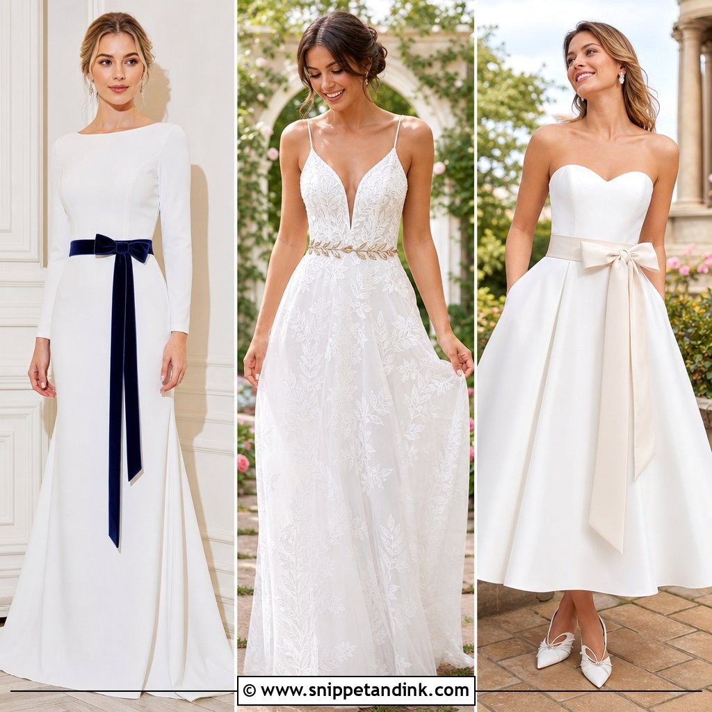 20 Wedding Dress Belt Ideas That Add Instant Bridal Sparkle