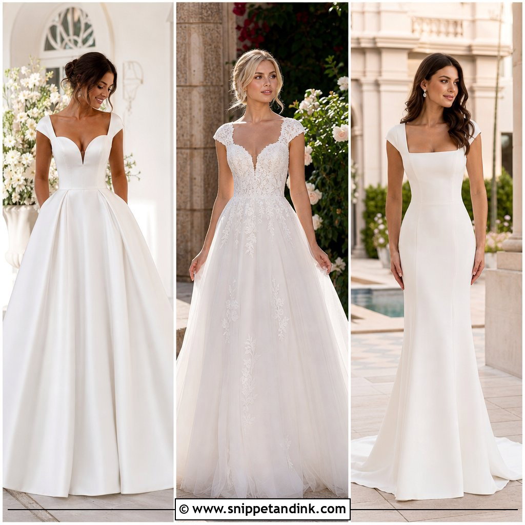 20 Wedding Dress Cap Sleeves for Timeless Romantic Bridal Style