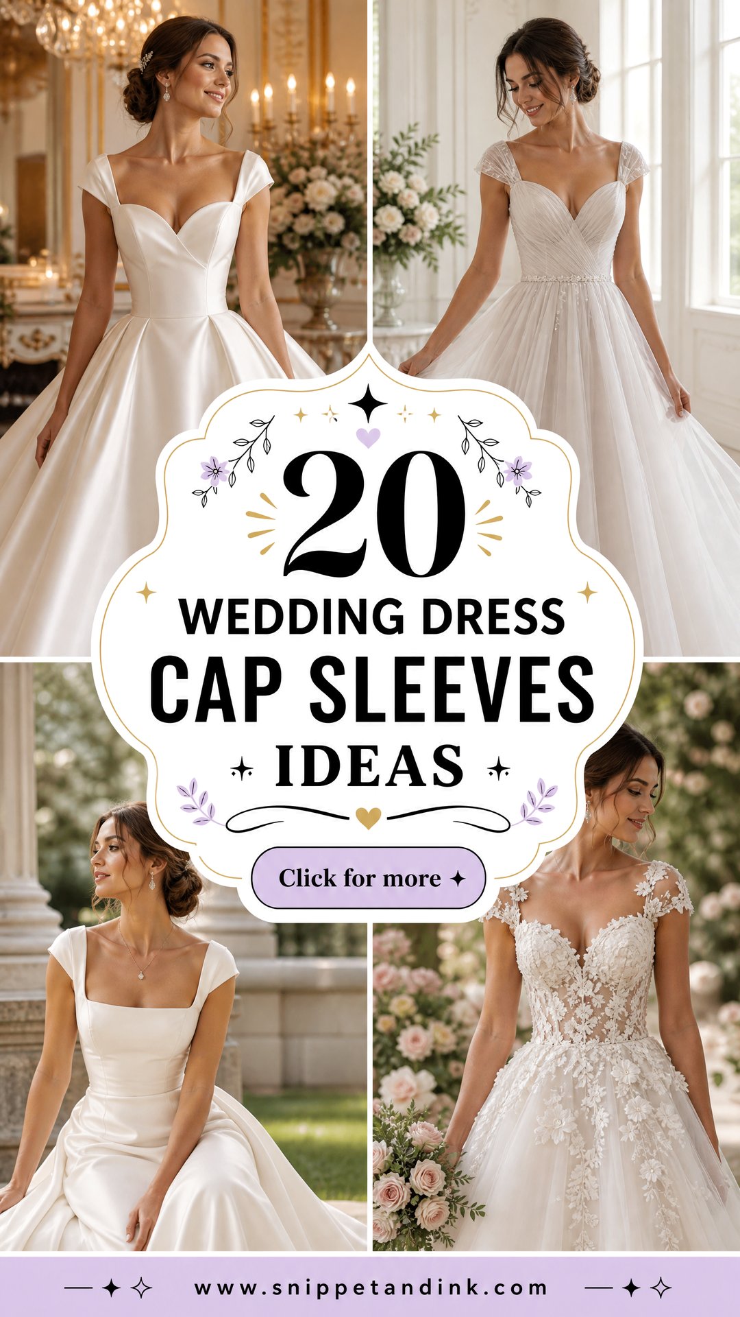 20 Wedding Dress Cap Sleeves for Timeless Romantic Bridal Style - 20 Wedding Dress Cap Sleeves for Timeless Romantic Bridal Style