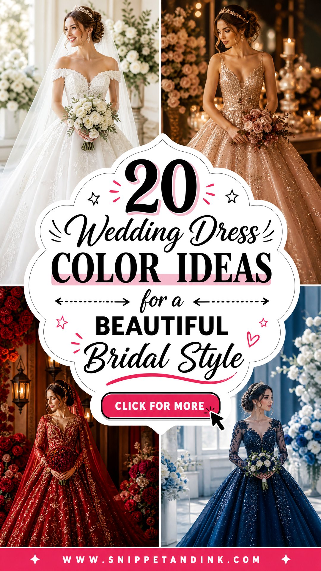 20 Wedding Dress Color Ideas for a Beautiful Bridal Style - 20 Wedding Dress Color Ideas for a Beautiful Bridal Style