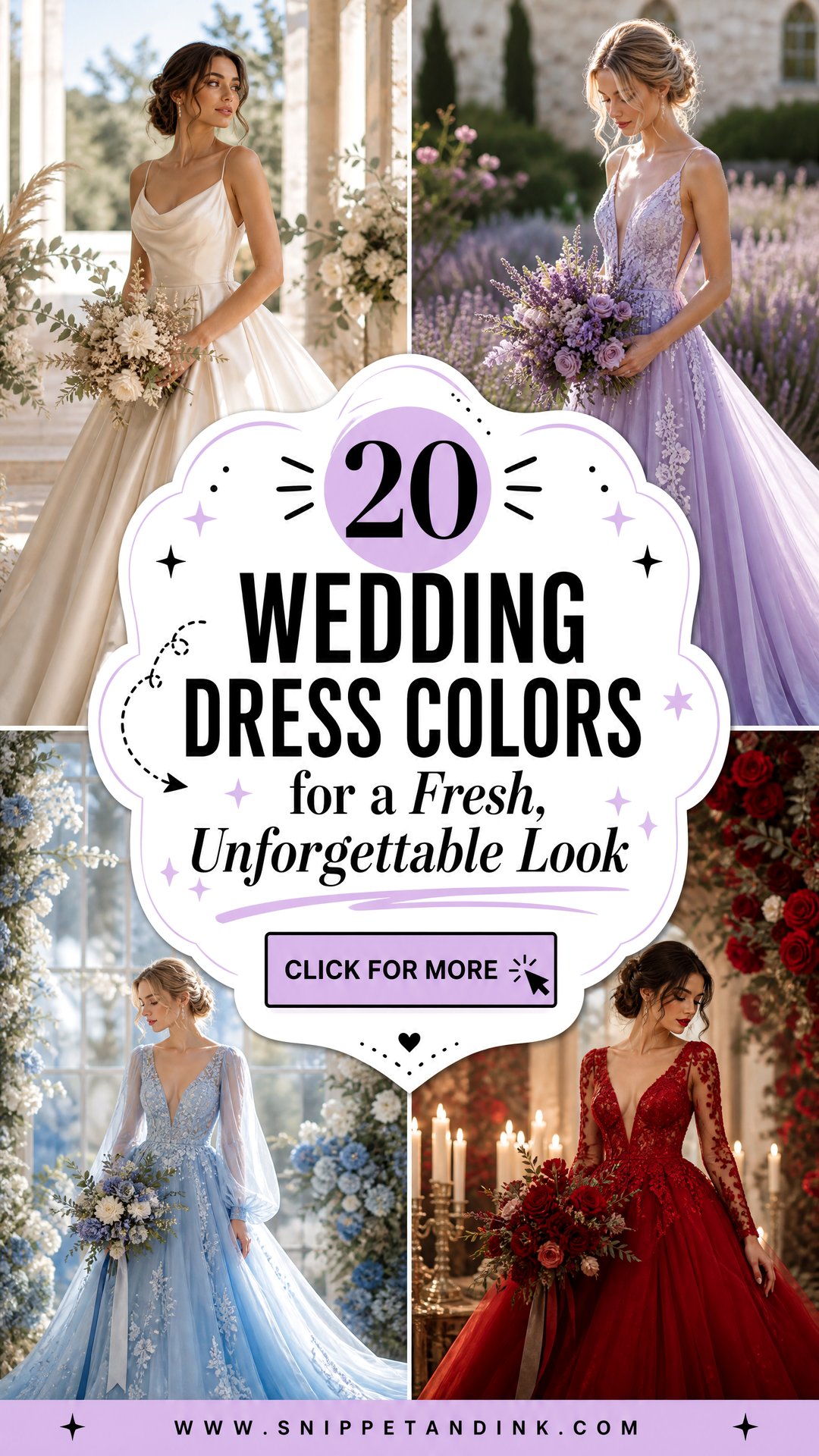 20 Wedding Dress Colors for a Fresh Unforgettable Look - 20 Wedding Dress Colors for a Fresh, Unforgettable Look