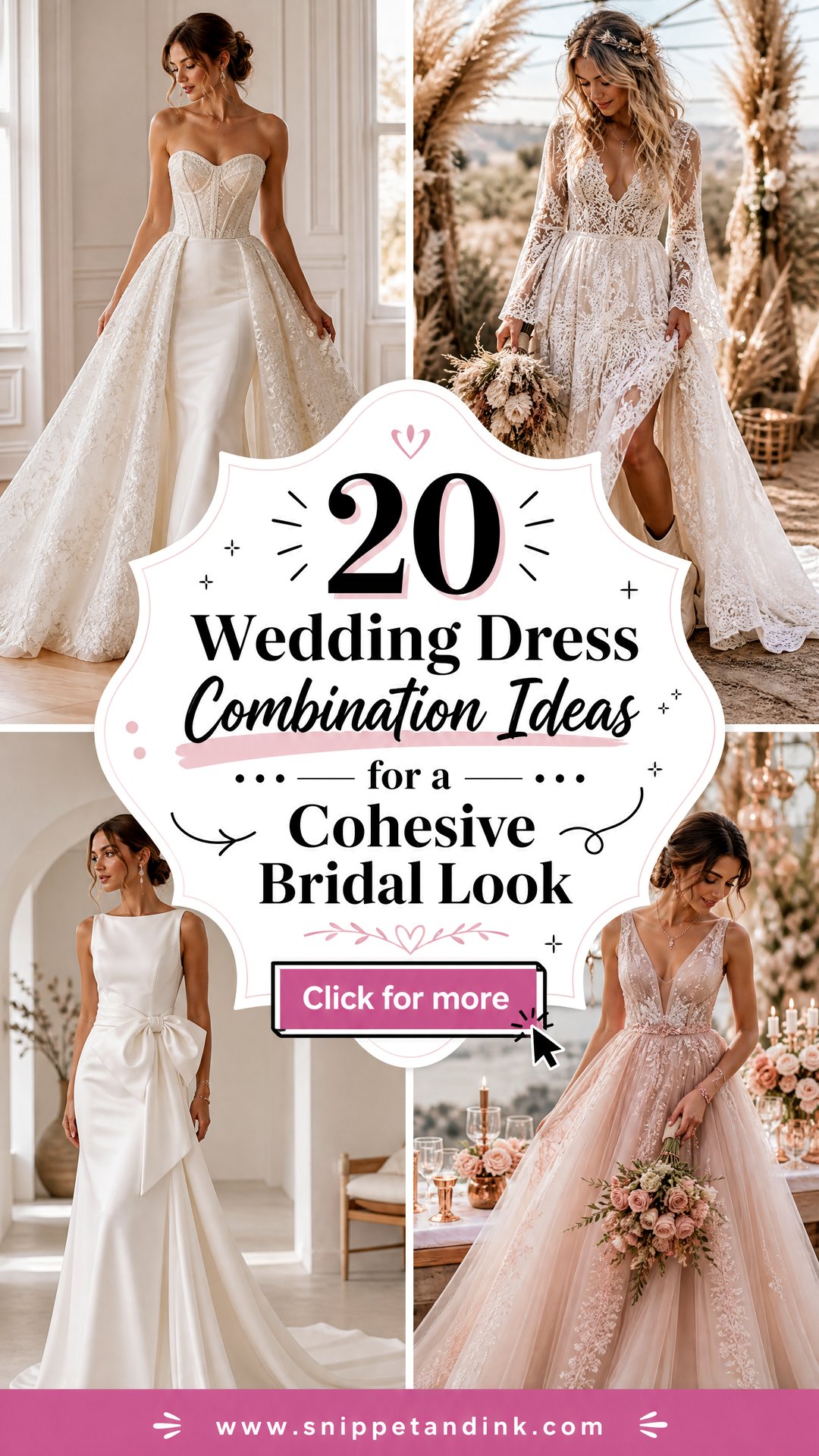 20 Wedding Dress Combination Ideas for a Cohesive Bridal Look - 20 Wedding Dress Combination Ideas for a Cohesive Bridal Look