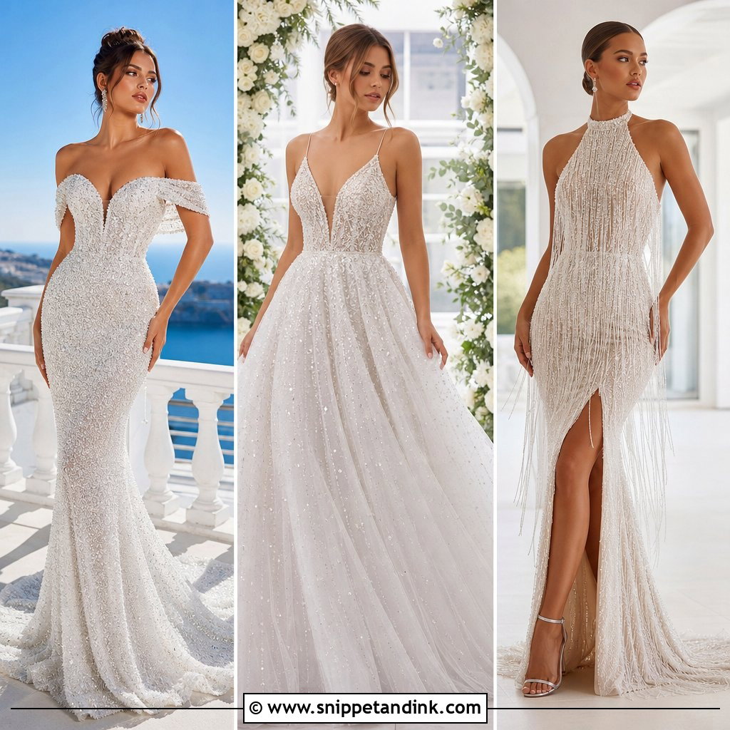 20 Wedding Dress Crystals Ideas for a Dazzling Bridal Look