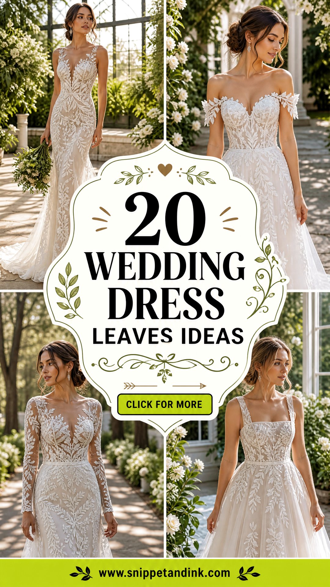 20 Wedding Dress Leaves Ideas Nature-Inspired Bridal Looks - 20 Wedding Dress Leaves Ideas: Nature-Inspired Bridal Looks