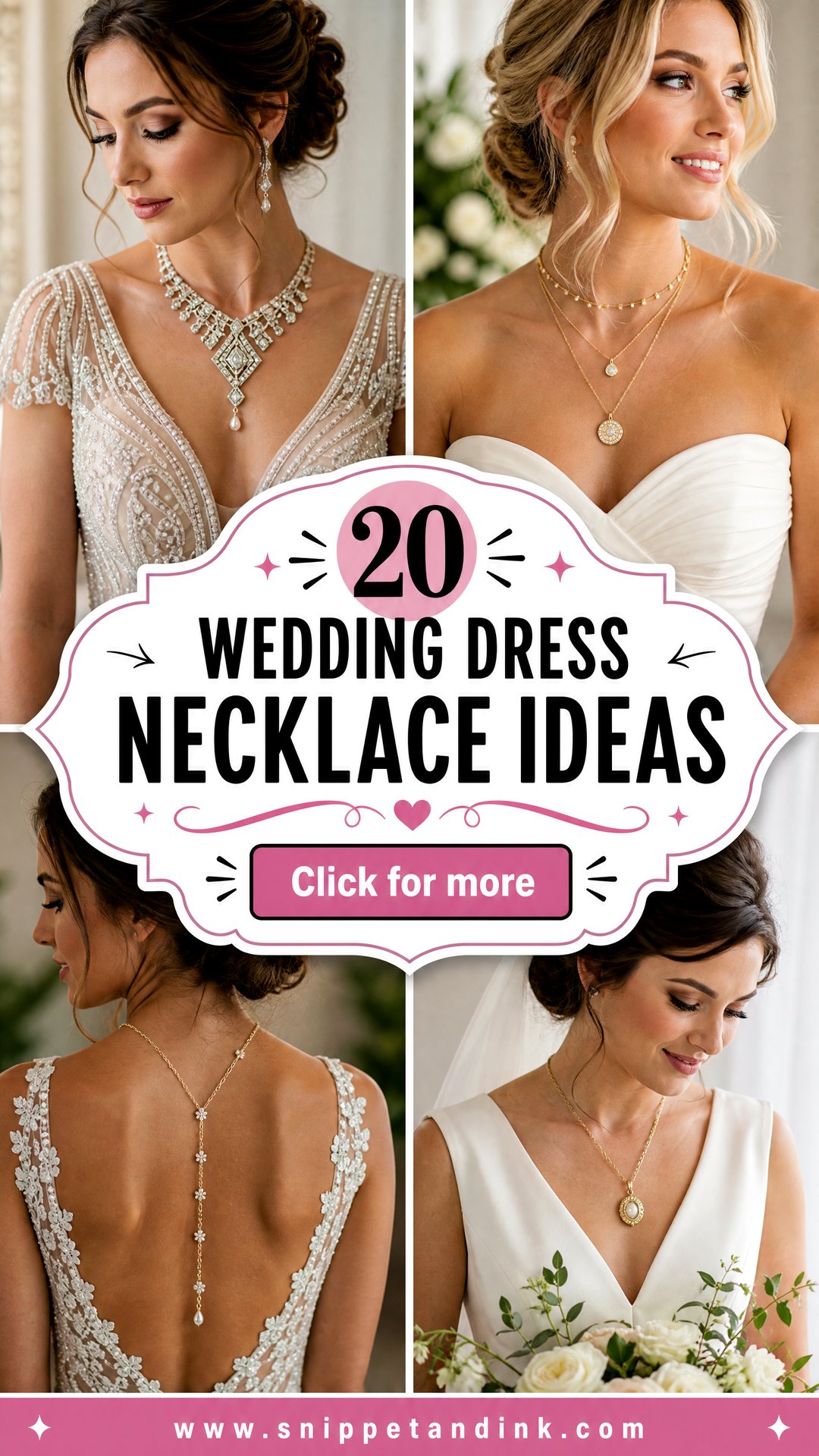 20 Wedding Dress Necklace Ideas for a Polished Bridal Look - 20 Wedding Dress Necklace Ideas for a Polished Bridal Look