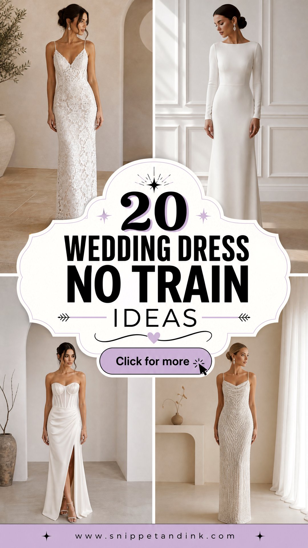20 Wedding Dress No Train Ideas for Effortless Modern Brides - 20 Wedding Dress No Train Ideas for Effortless Modern Brides