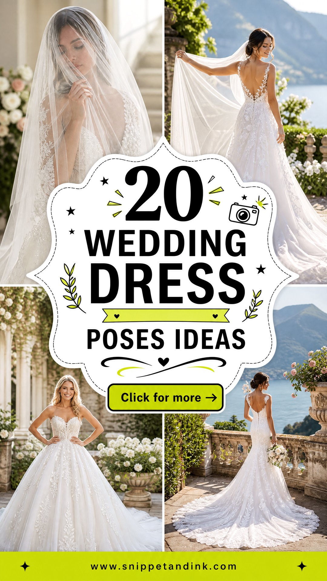 20 Wedding Dress Poses Ideas for Picture-Perfect Bridal Photos - 20 Wedding Dress Poses Ideas for Picture-Perfect Bridal Photos