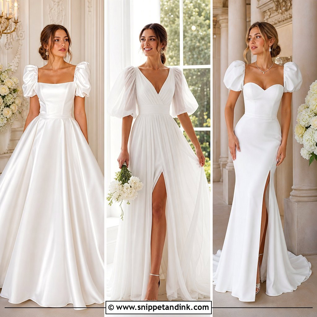 20 Wedding Dress Puff Sleeves for a Romantic Statement Look