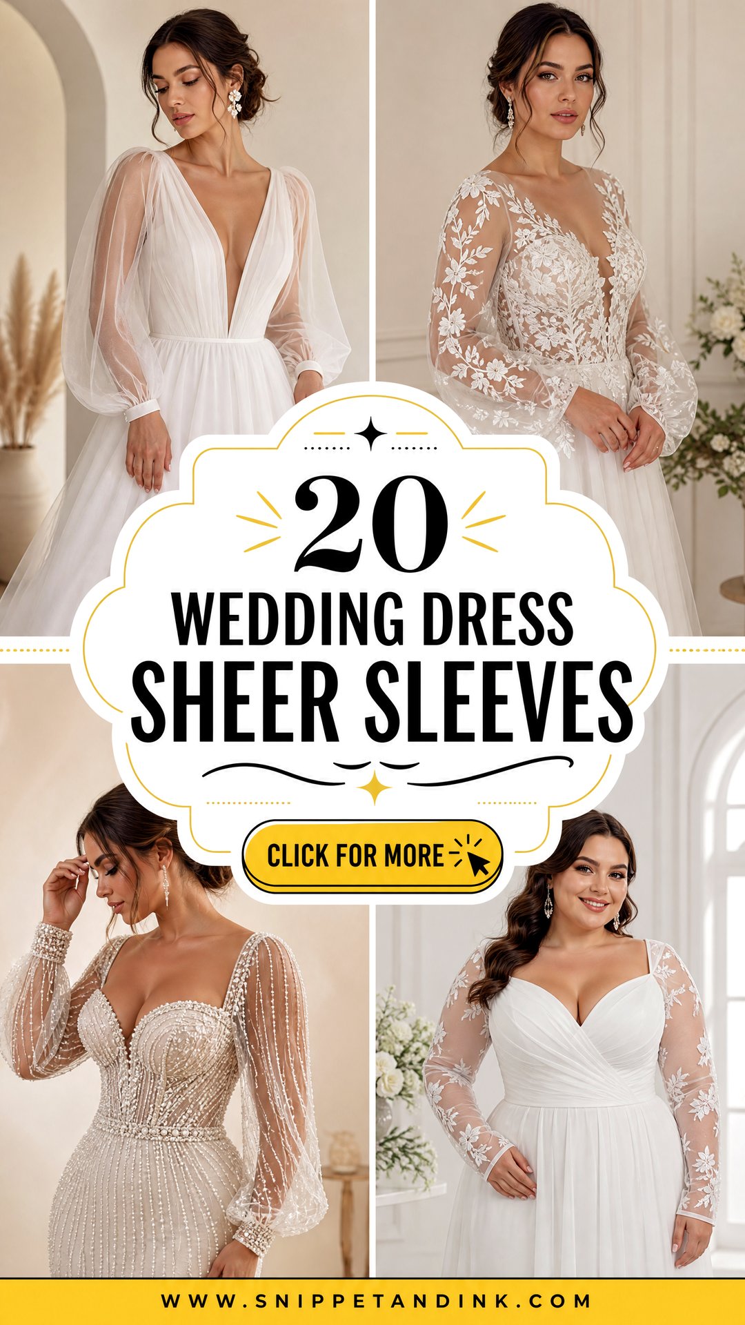 20 Wedding Dress Sheer Sleeves for Elegant Bridal Style - 20 Wedding Dress Sheer Sleeves for Elegant Bridal Style