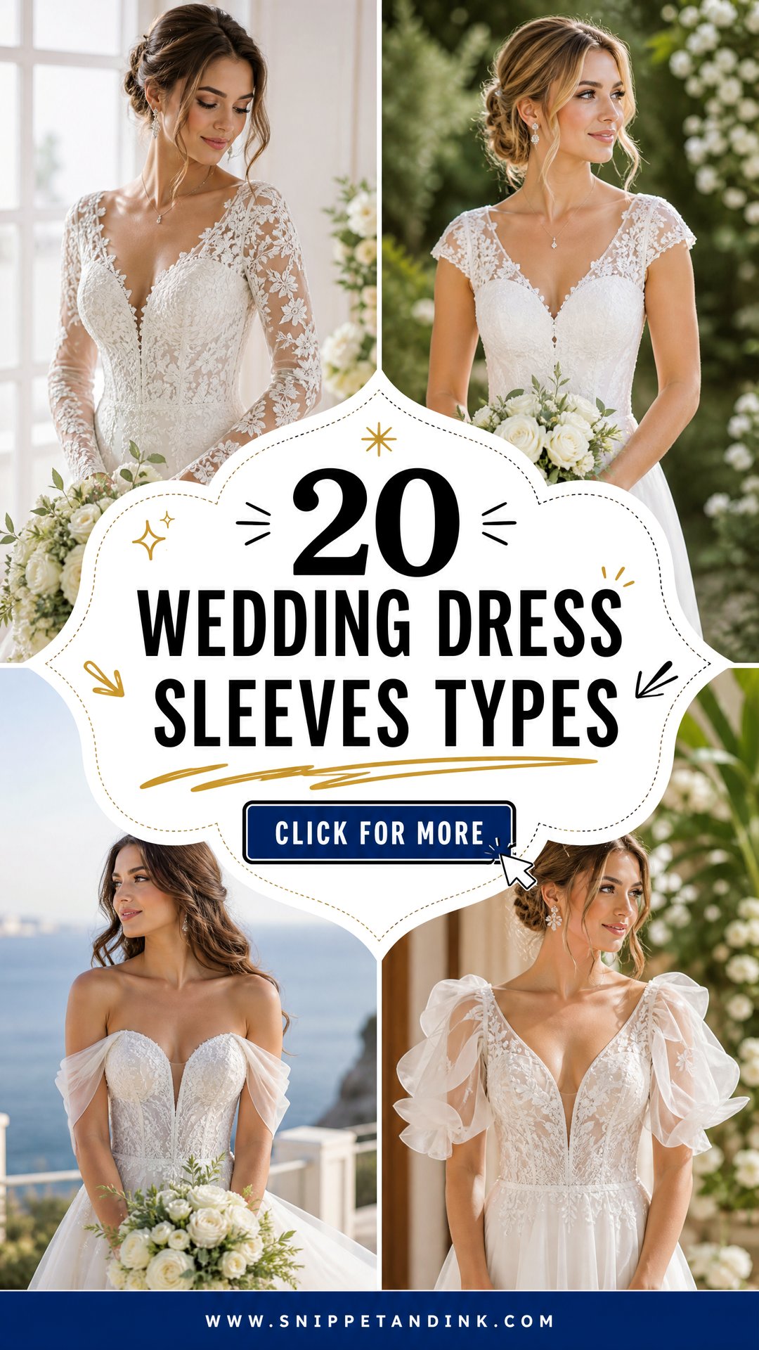 20 Wedding Dress Sleeves Types Brides Should Know Before Shopping - 20 Wedding Dress Sleeves Types Brides Should Know Before Shopping