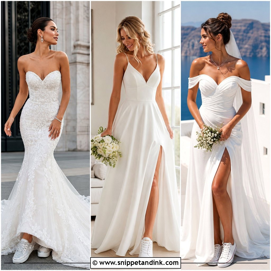 20 Wedding Dress Sneakers Ideas for Comfort-Loving Modern Brides