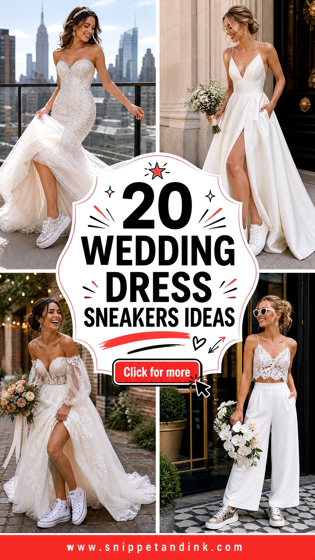 20 Wedding Dress Sneakers Ideas for Comfort-Loving Modern Brides - 20 Wedding Dress Sneakers Ideas for Comfort-Loving Modern Brides