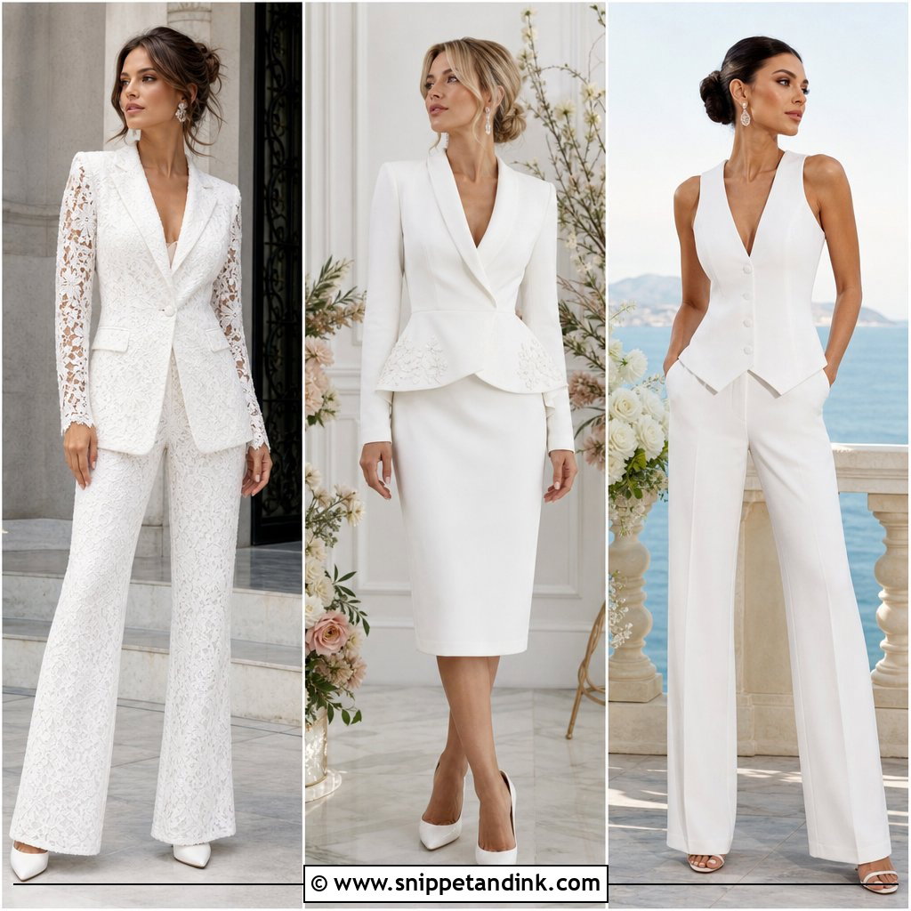 20 Wedding Dress Suits for Bride Chic Modern Alternatives