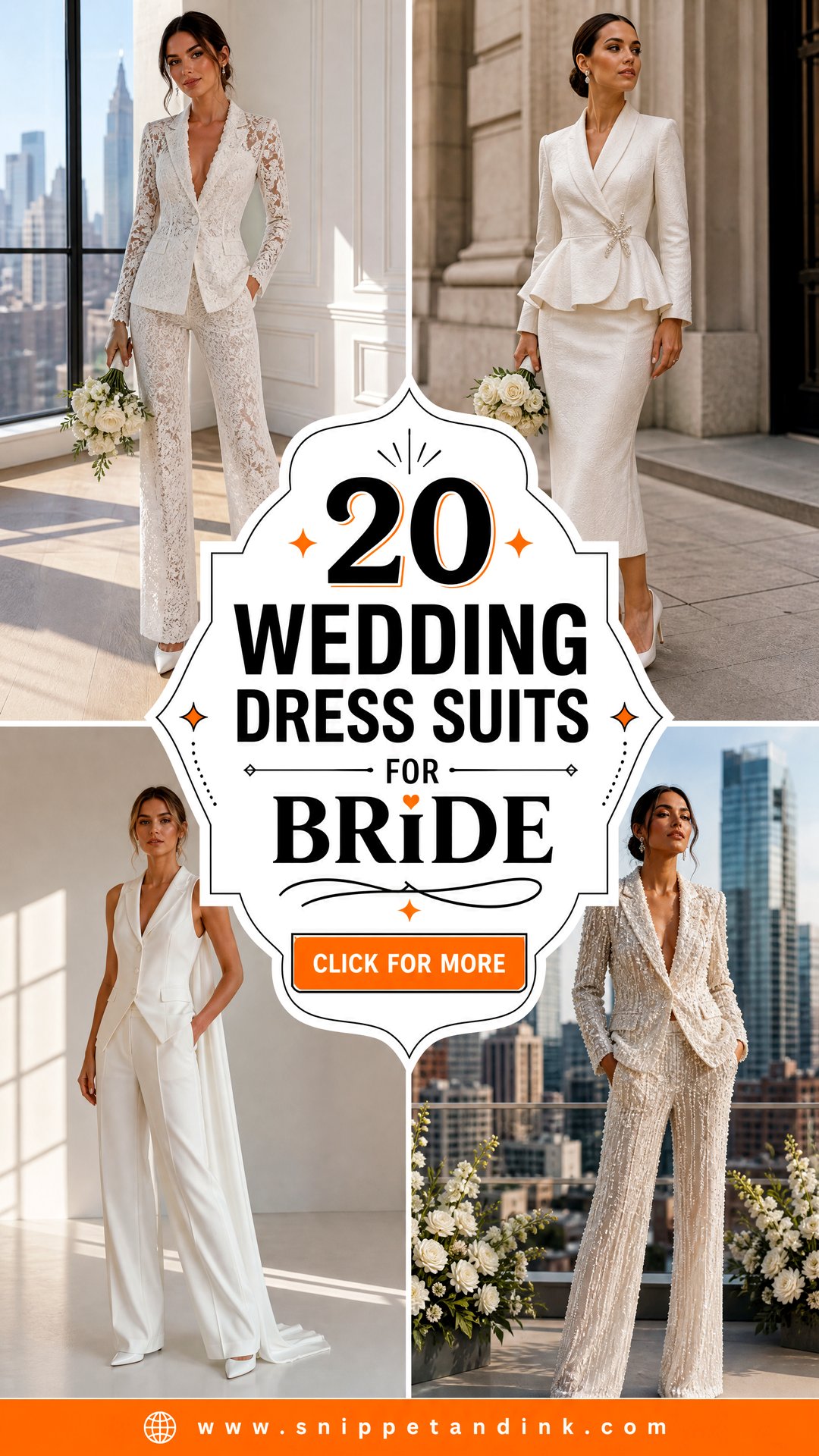 20 Wedding Dress Suits for Bride Chic Modern Alternatives - 20 Wedding Dress Suits for Bride: Chic Modern Alternatives