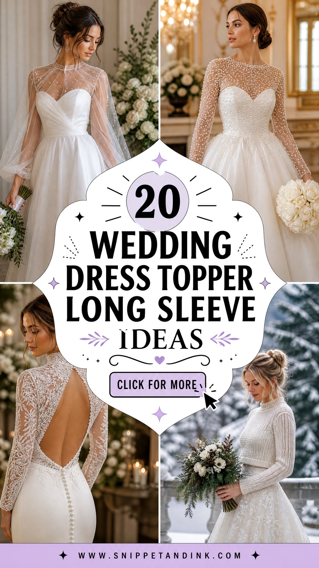 20 Wedding Dress Topper Long Sleeve Ideas for Chic Brides - 20 Wedding Dress Topper Long Sleeve Ideas for Chic Brides