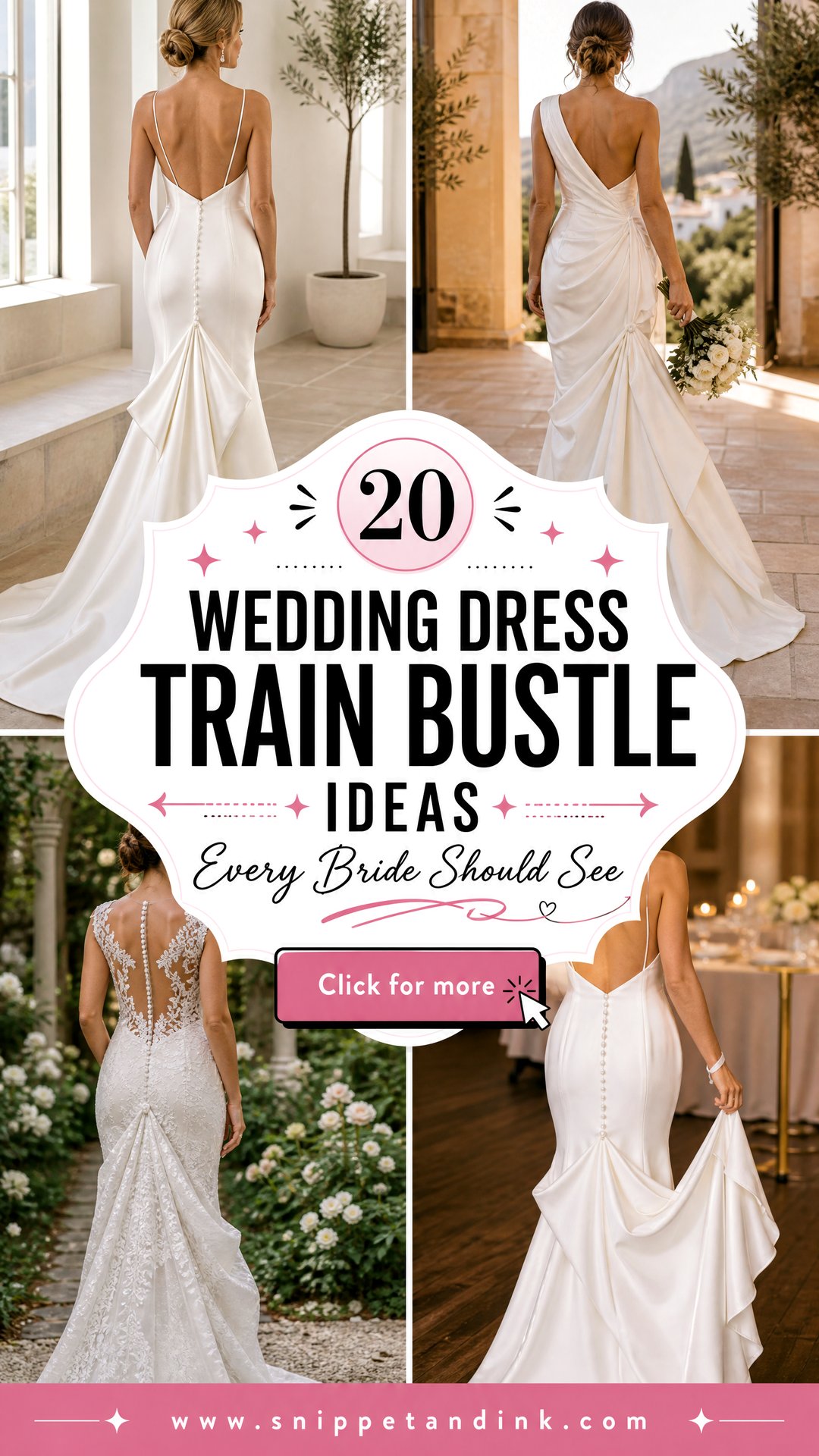 20 Wedding Dress Train Bustle Ideas Every Bride Should See - 20 Wedding Dress Train Bustle Ideas Every Bride Should See