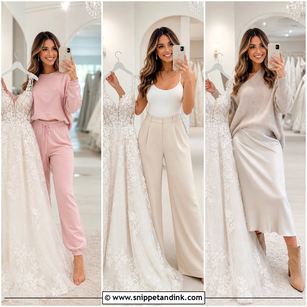 20 Wedding Dress Try on Outfit Ideas for Stress-Free Shopping
