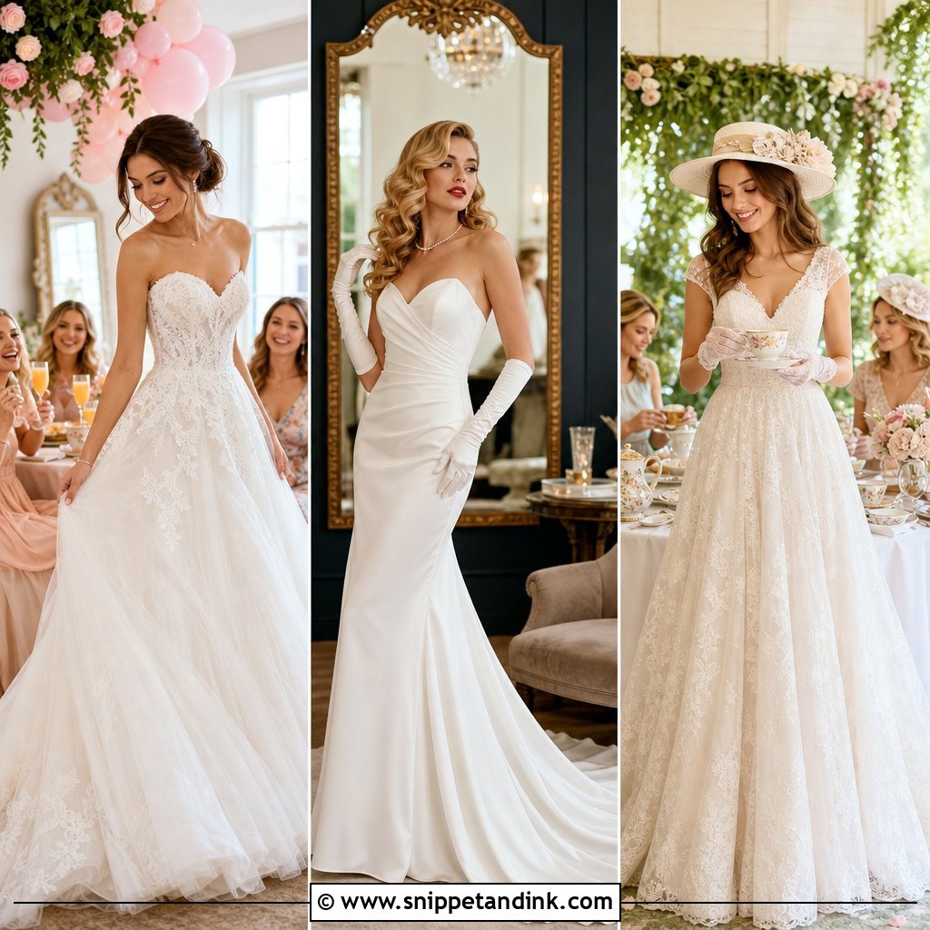 20 Wedding Dress Try on Party Ideas for a Memorable Day