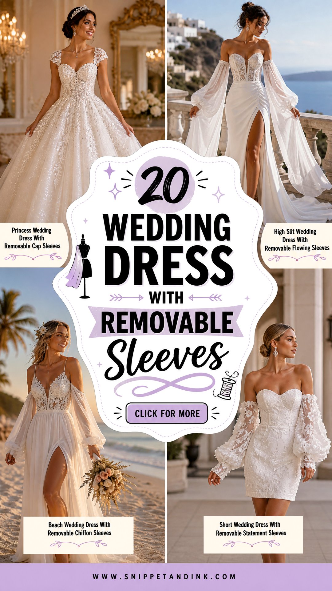 20 Wedding Dress With Removable Sleeves for Versatile Brides - 20 Wedding Dress With Removable Sleeves for Versatile Brides