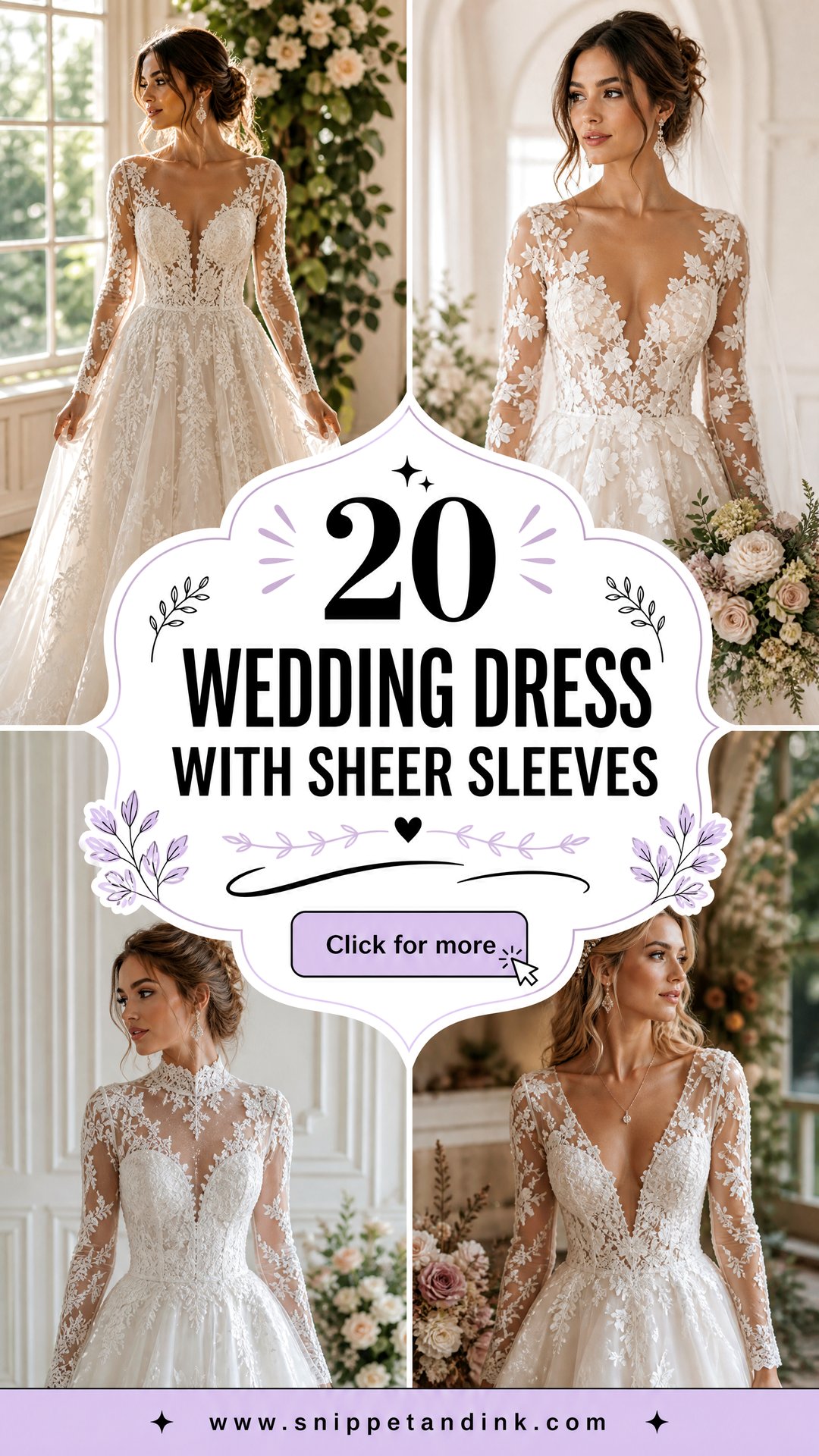 20 Wedding Dress With Sheer Sleeves for Modern Brides - 20 Wedding Dress With Sheer Sleeves for Modern Brides