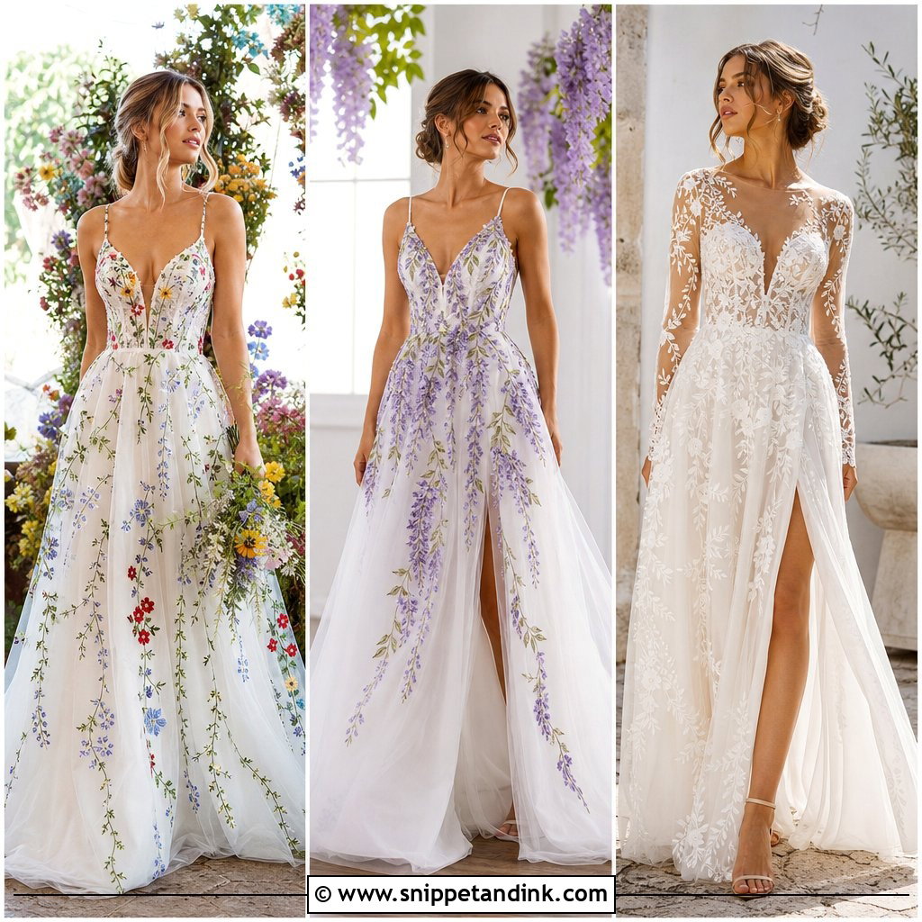 20 Wedding Dress With Vines Ideas for Enchanted Garden Brides